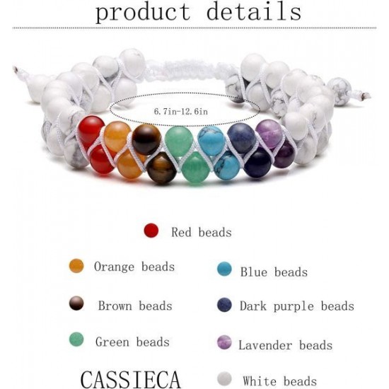 3 Pcs 7 Chakra Bracelet Womens Reiki Stone Rope Braided Bracelet Gemstone Beads Bracelet Crystal Stone Lava Stone Bracelet Diffuser Bracelets For Yoga Meditation 3 Pcs 7 Chakra Bracelet Womens Reiki Stone Rope Braided Bracelet Gemstone Beads Bracelet Crystal Stone Lava Stone Bracelet Diffuser Bracelets For Yoga Meditation